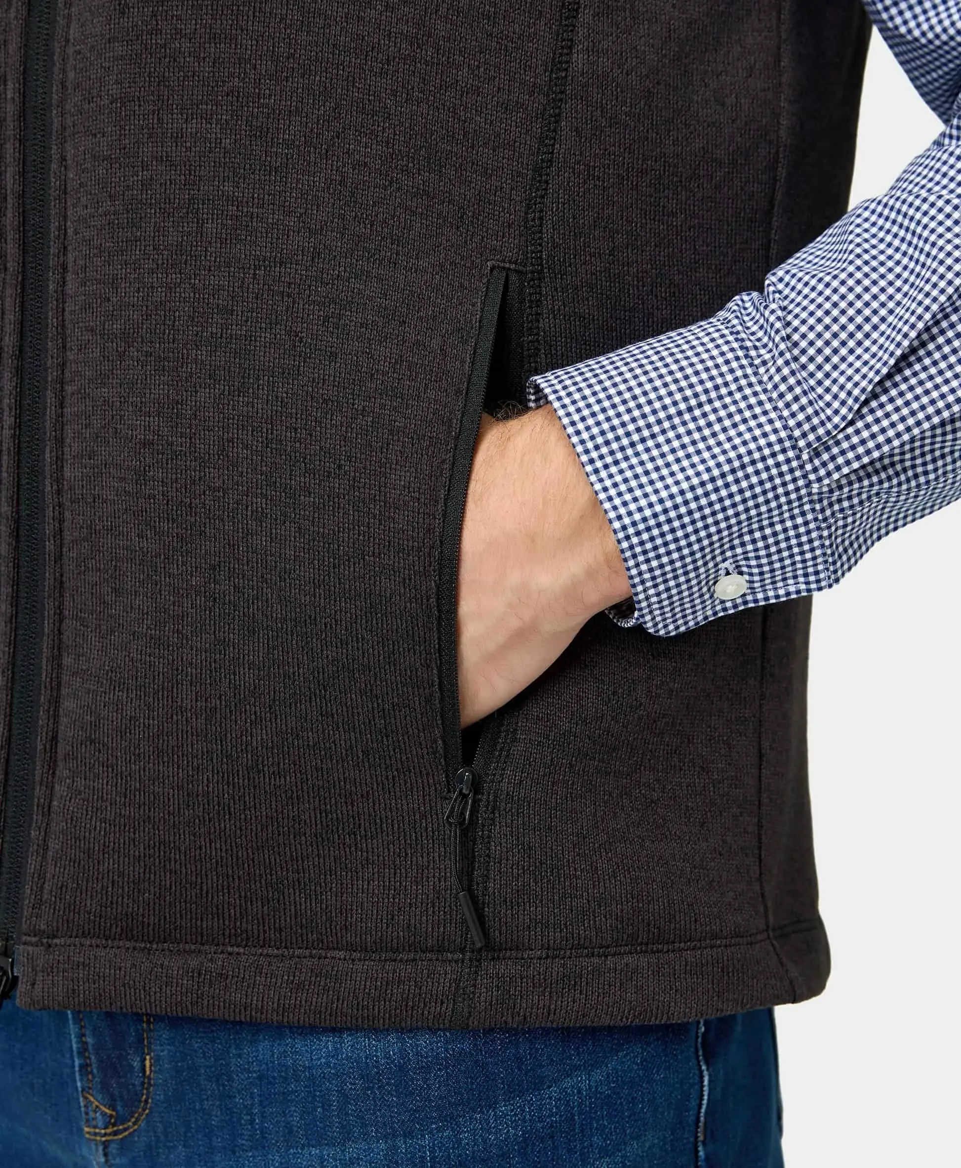 Augusta Men's Heated Sweater Fleece Vest - Image 11