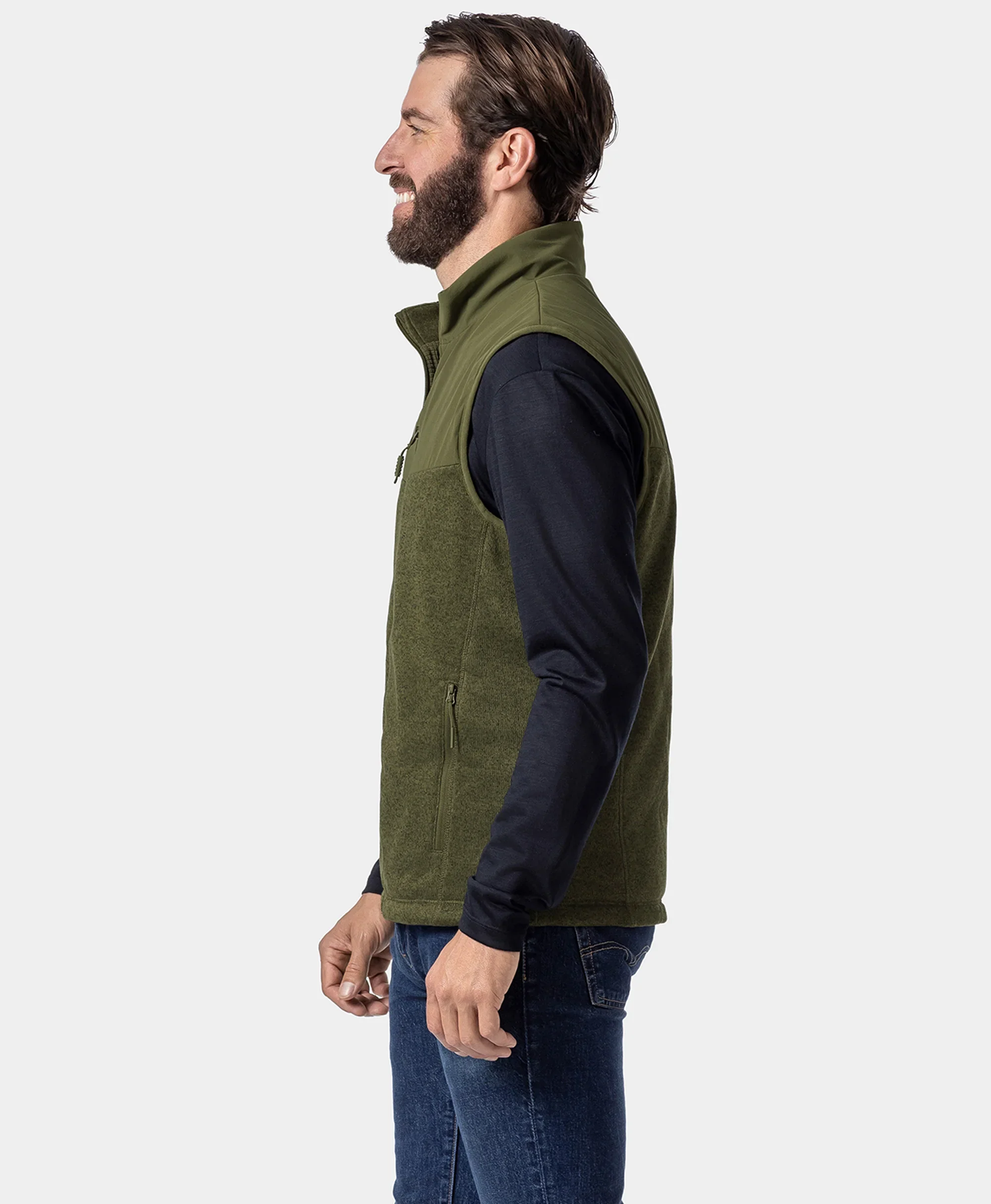 Augusta Men's Heated Sweater Fleece Vest - Image 28