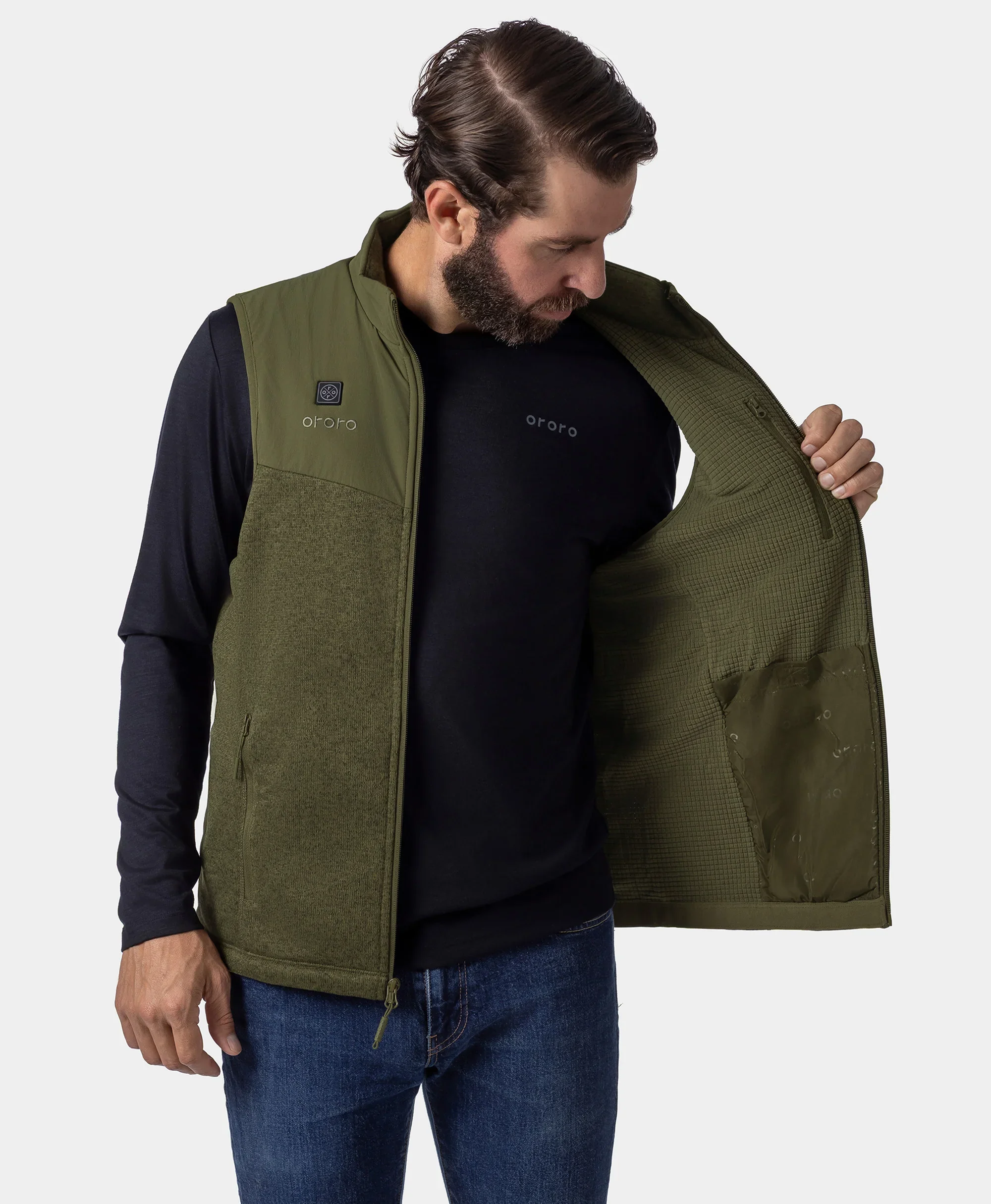Augusta Men's Heated Sweater Fleece Vest - Image 30