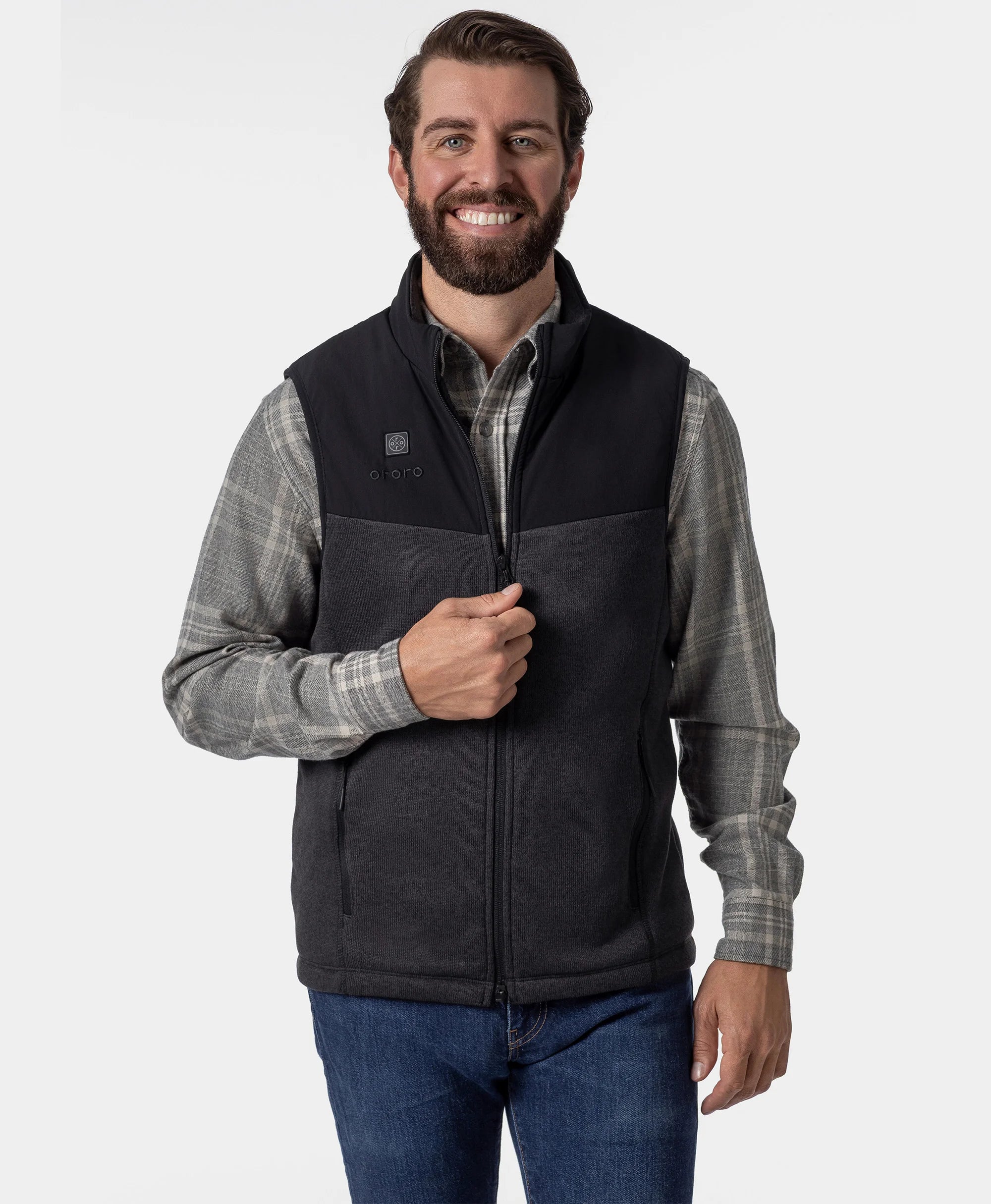 Augusta Men's Heated Sweater Fleece Vest - Image 5