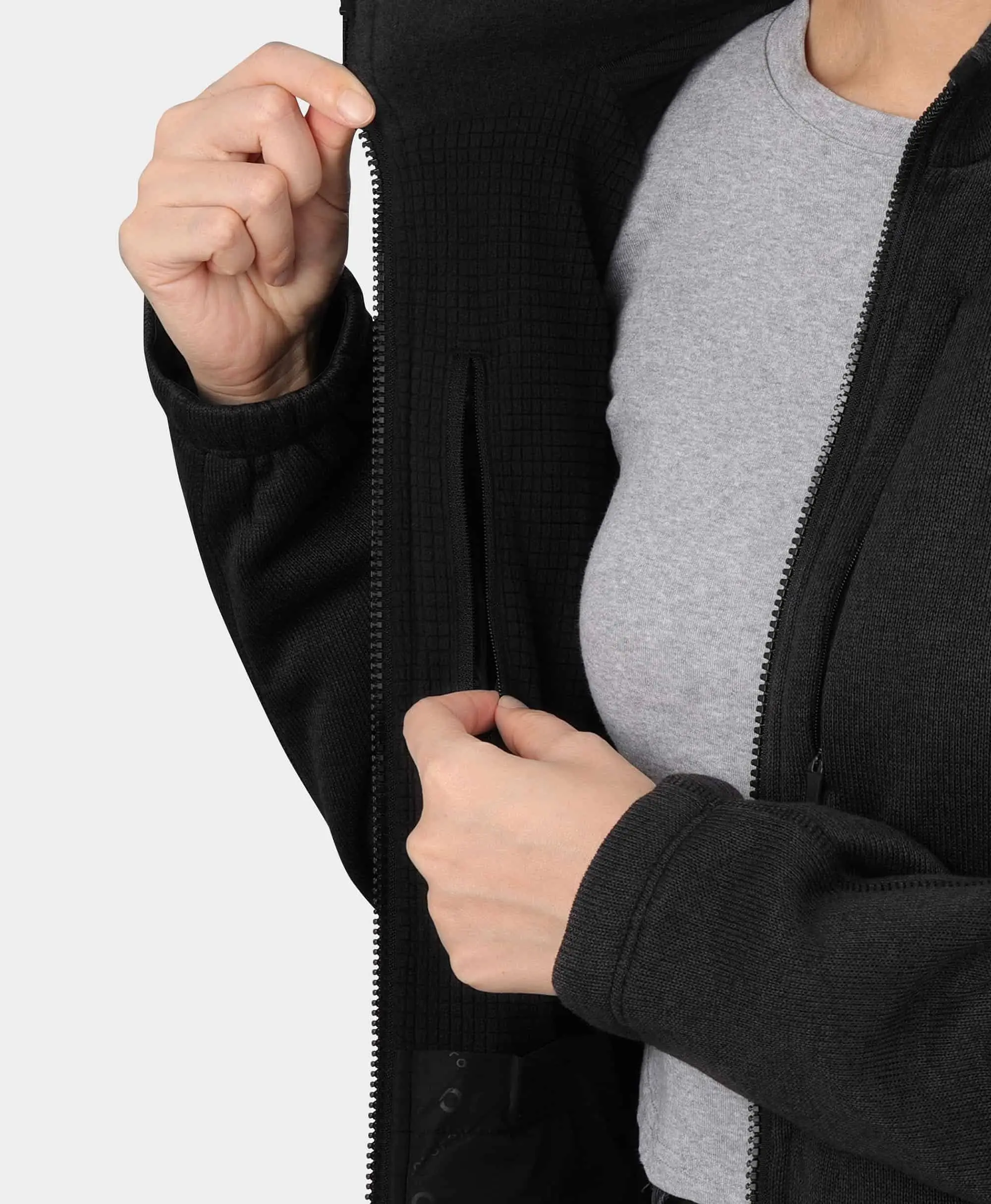 Augusta Tournament Women's 4-Zone Heated Sweater Fleece Jacket - Image 19