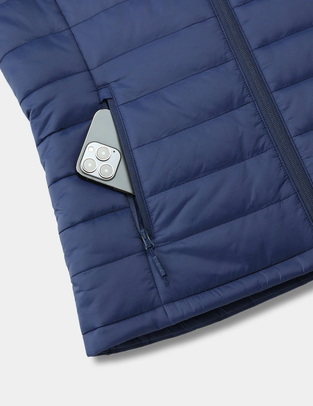 Bundle Deal - Women's Classic Heated Vest (Navy Blue) & Extra Mini 5K Battery - Image 7