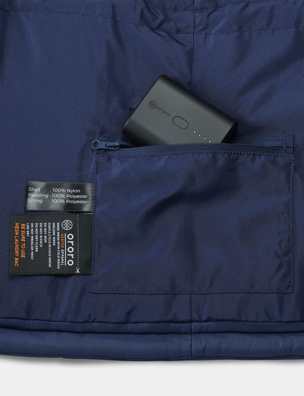 Bundle Deal - Women's Classic Heated Vest (Navy Blue) & Extra Mini 5K Battery - Image 9