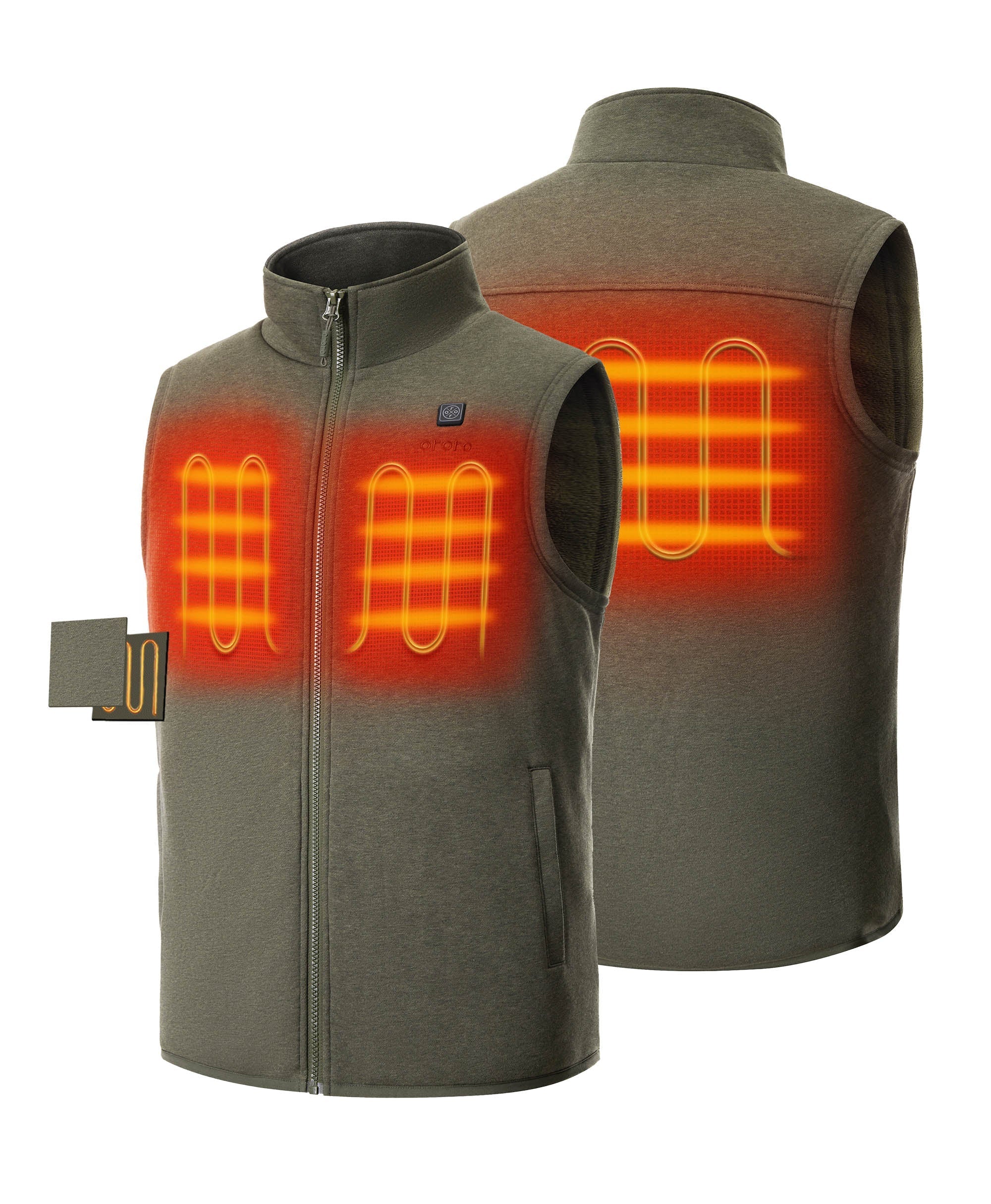 (Open-box) Men's Heated Fleece Vest (Battery Set Not Included) - Image 12