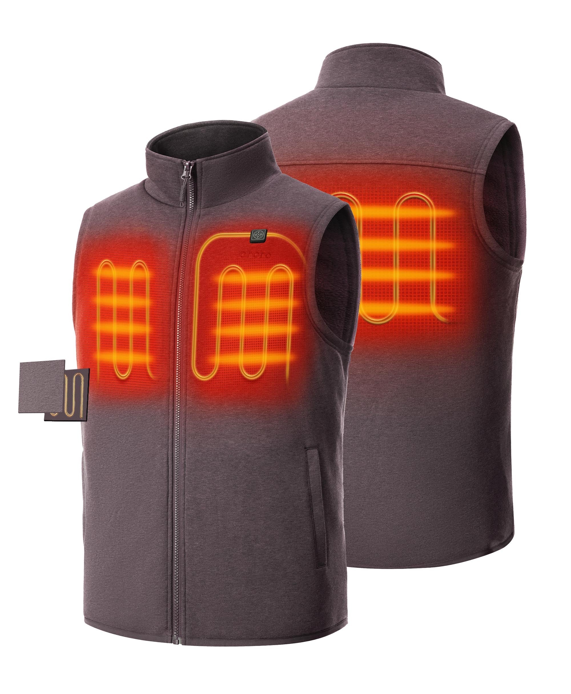 (Open-box) Men's Heated Fleece Vest (Battery Set Not Included) - Image 19