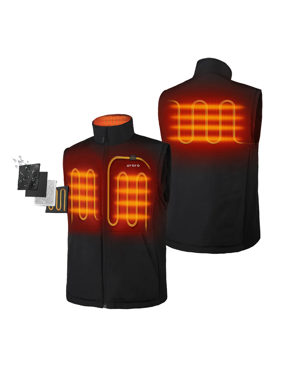 Men's Heated Golf Jacket (with Zip-Off Sleeves) - Image 3