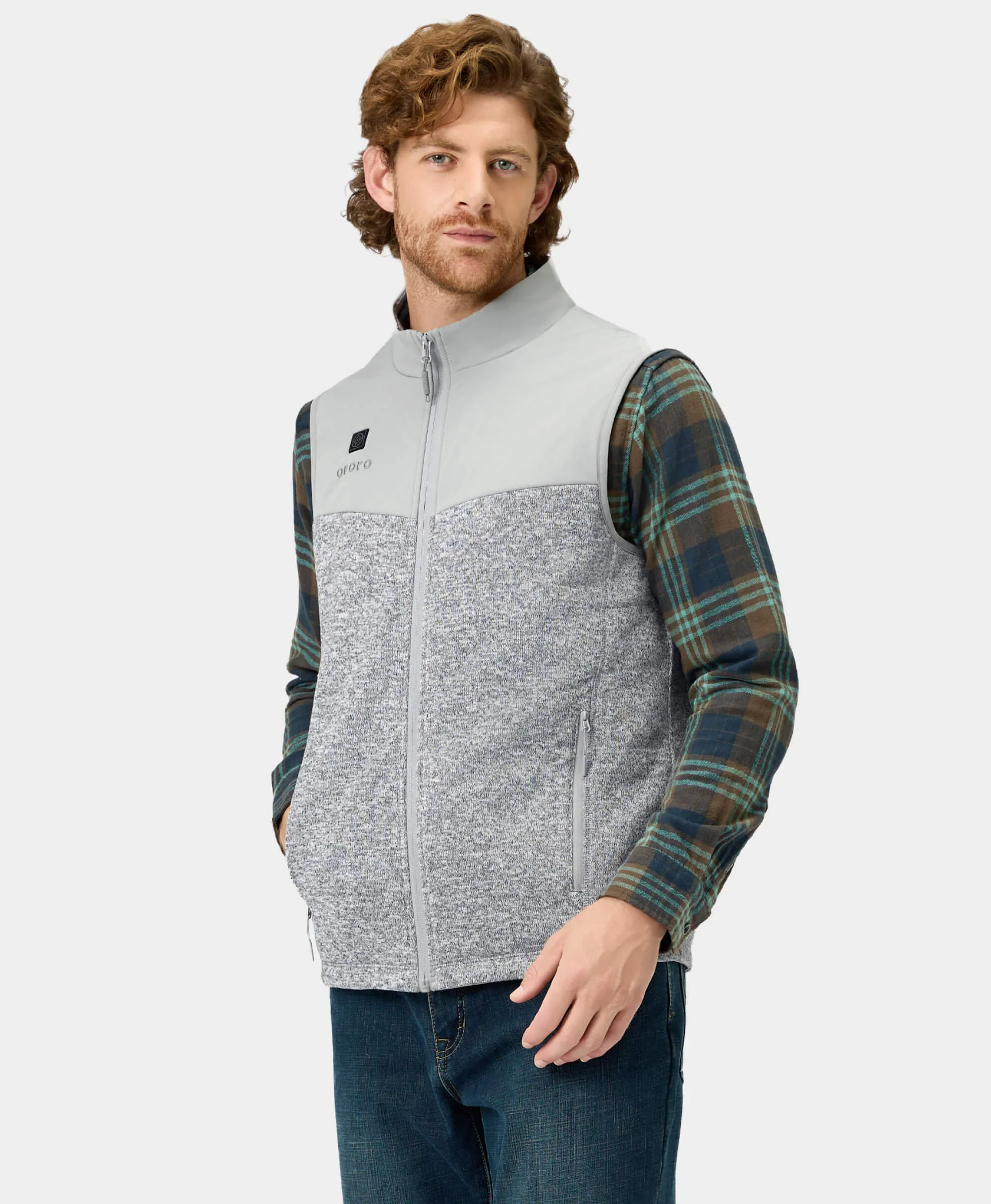 Augusta Men's Heated Sweater Fleece Vest - Image 15
