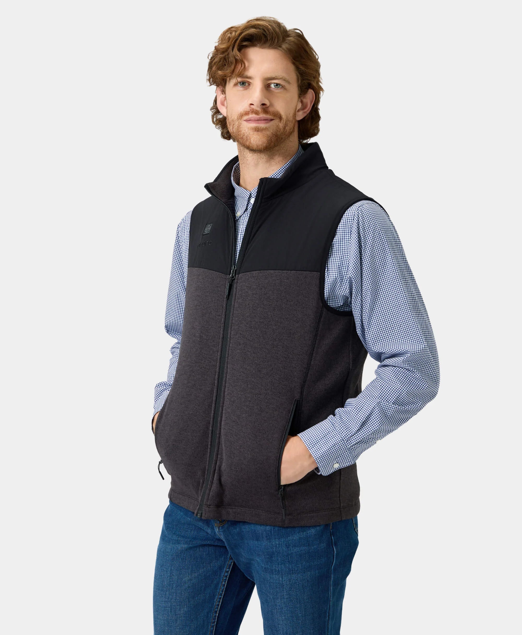 Augusta Men's Heated Sweater Fleece Vest - Image 3