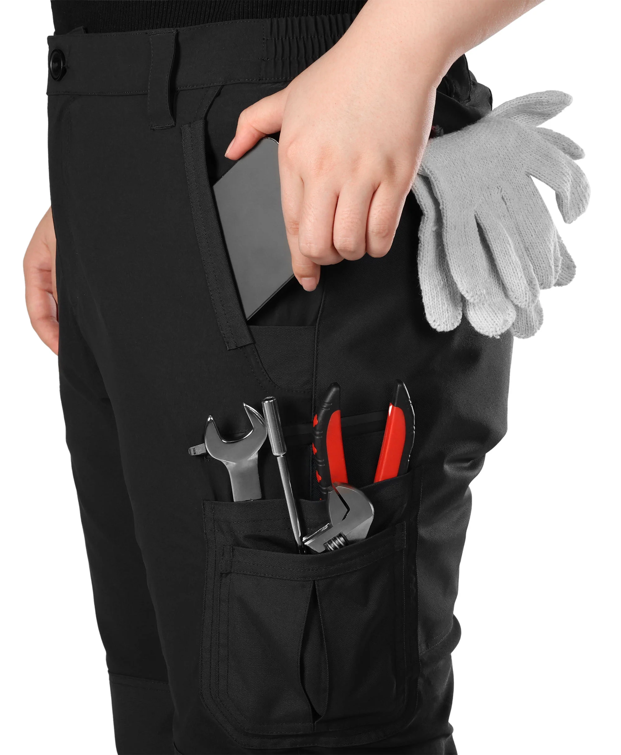 Bristol Women's Heated Utility Fleece Lined Pants - Image 8