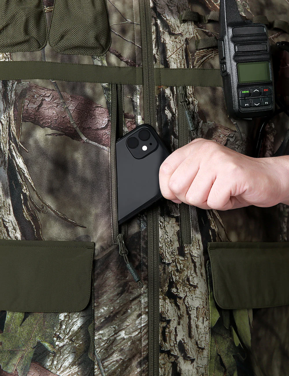 (Open-box) Men's Heated Hunting Vest - Camouflage, Mossy Oak® Country DNA Pattern (Battery Set Not Included) - Image 7