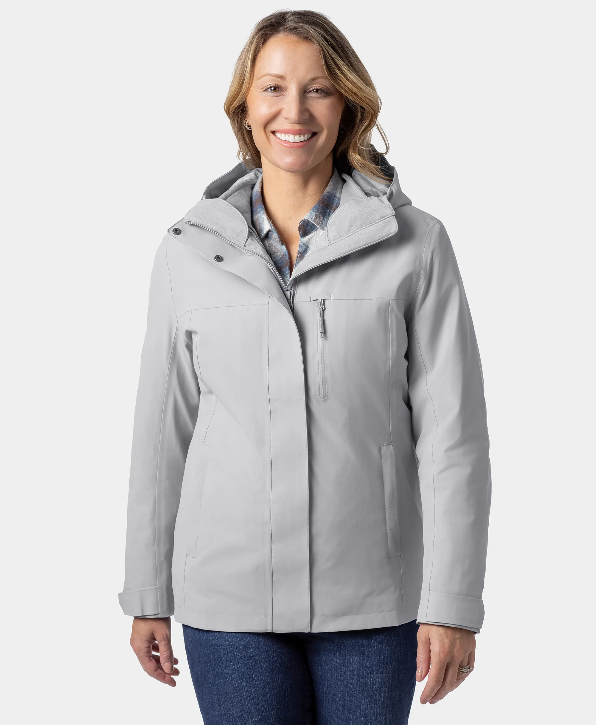 River Ridge Women's 3-in-1 Heated Jacket with Fleece Liner - Image 45