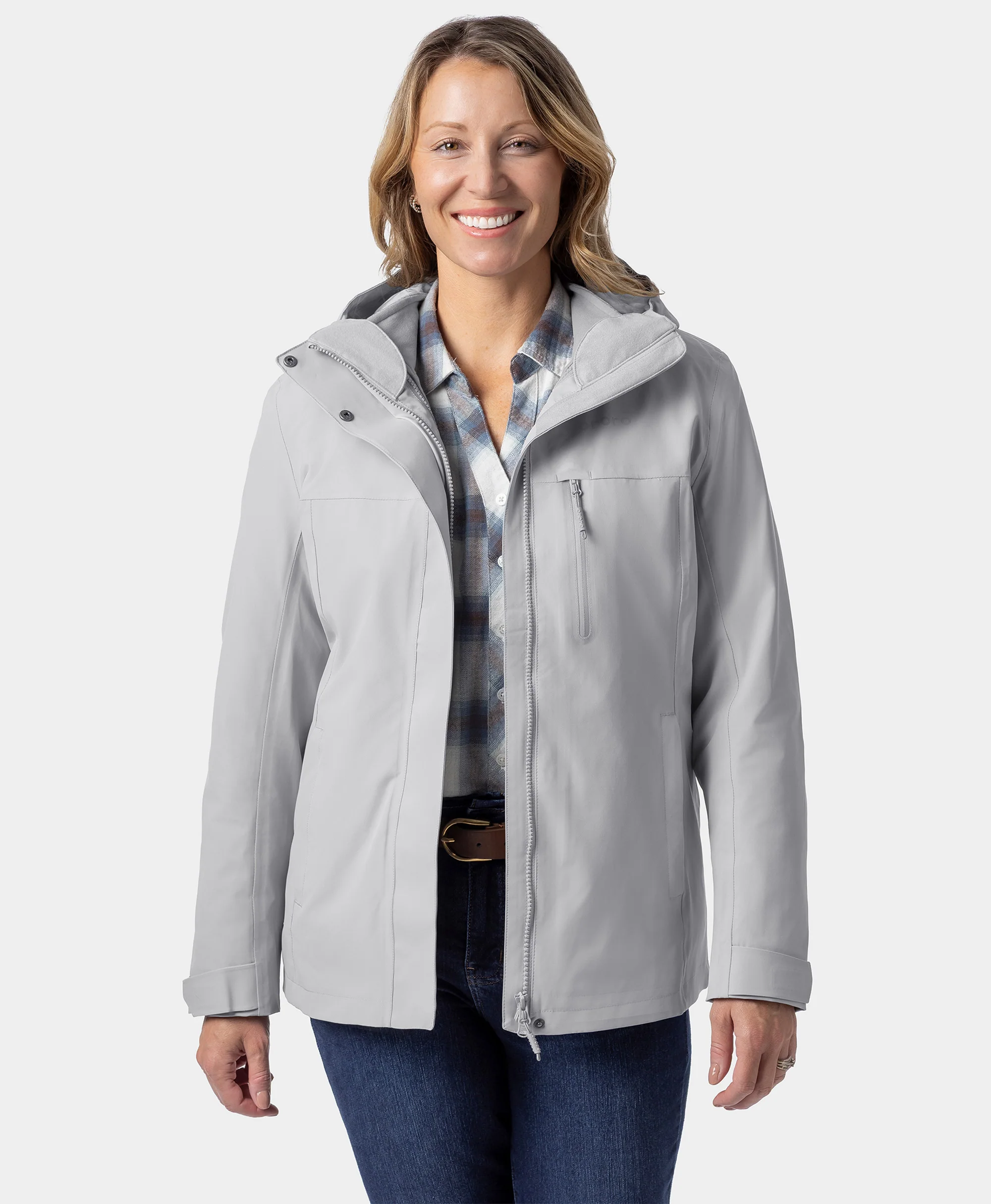 River Ridge Women's 3-in-1 Heated Jacket with Fleece Liner - Image 44