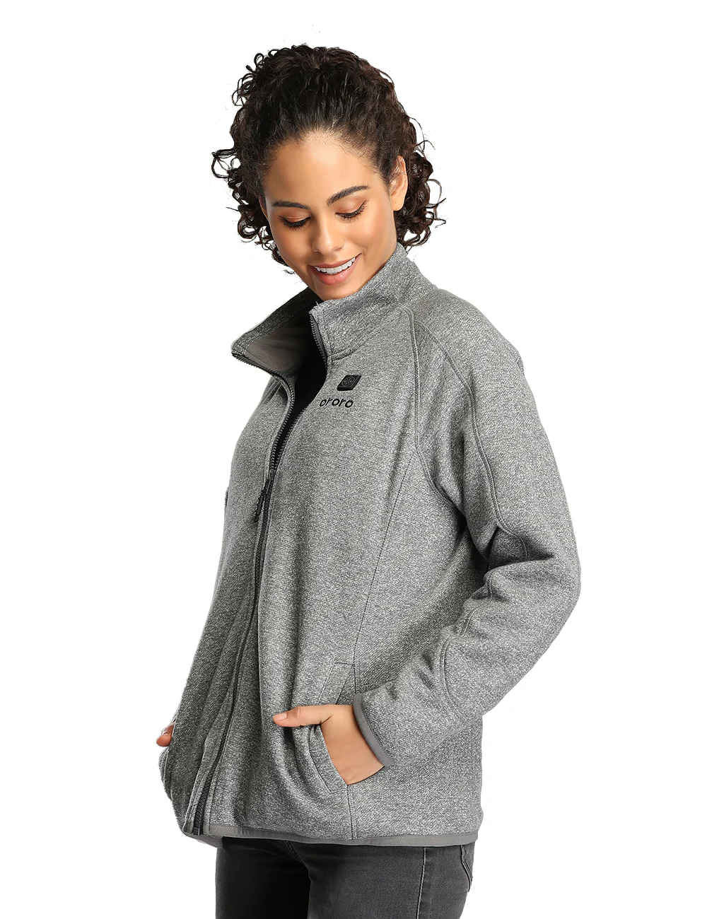 (Open-box) Women's Heated Fleece Jacket (Battery Set Not Included) - Image 3