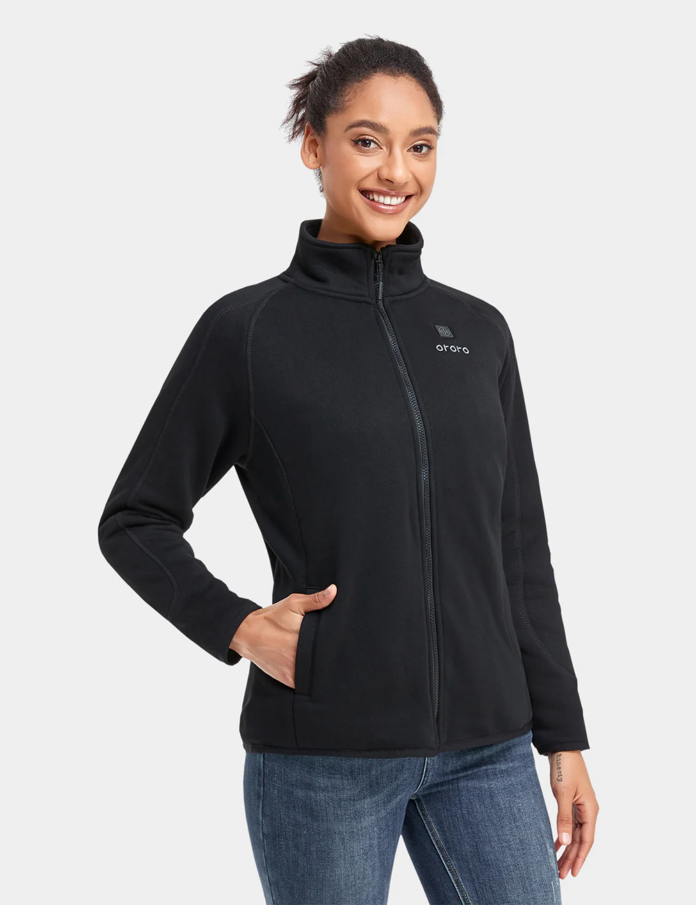 (Open-box) Women's Heated Fleece Jacket (Battery Set Not Included) - Image 9