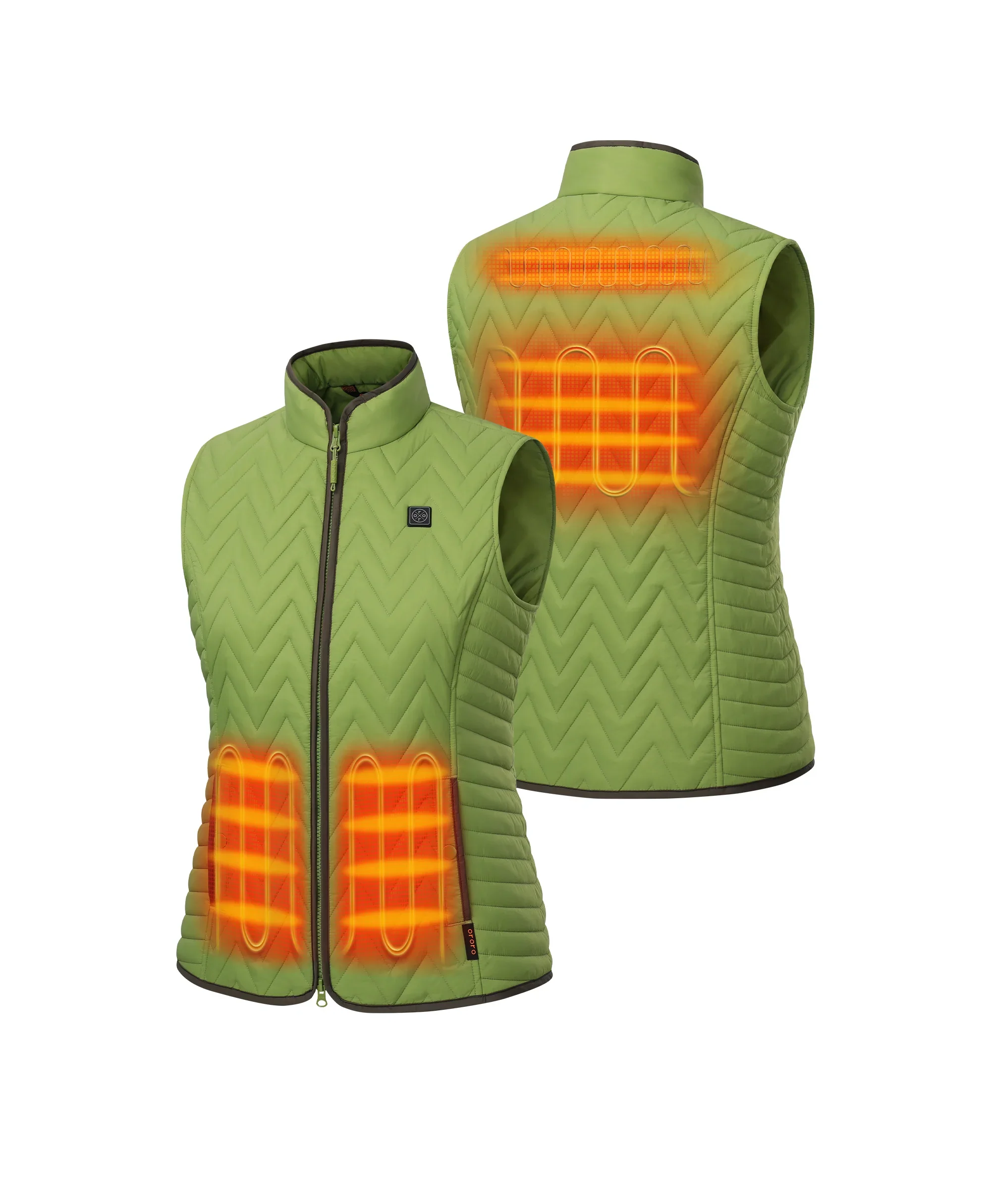 Women's Heated Chevron Quilted Vest - Image 21
