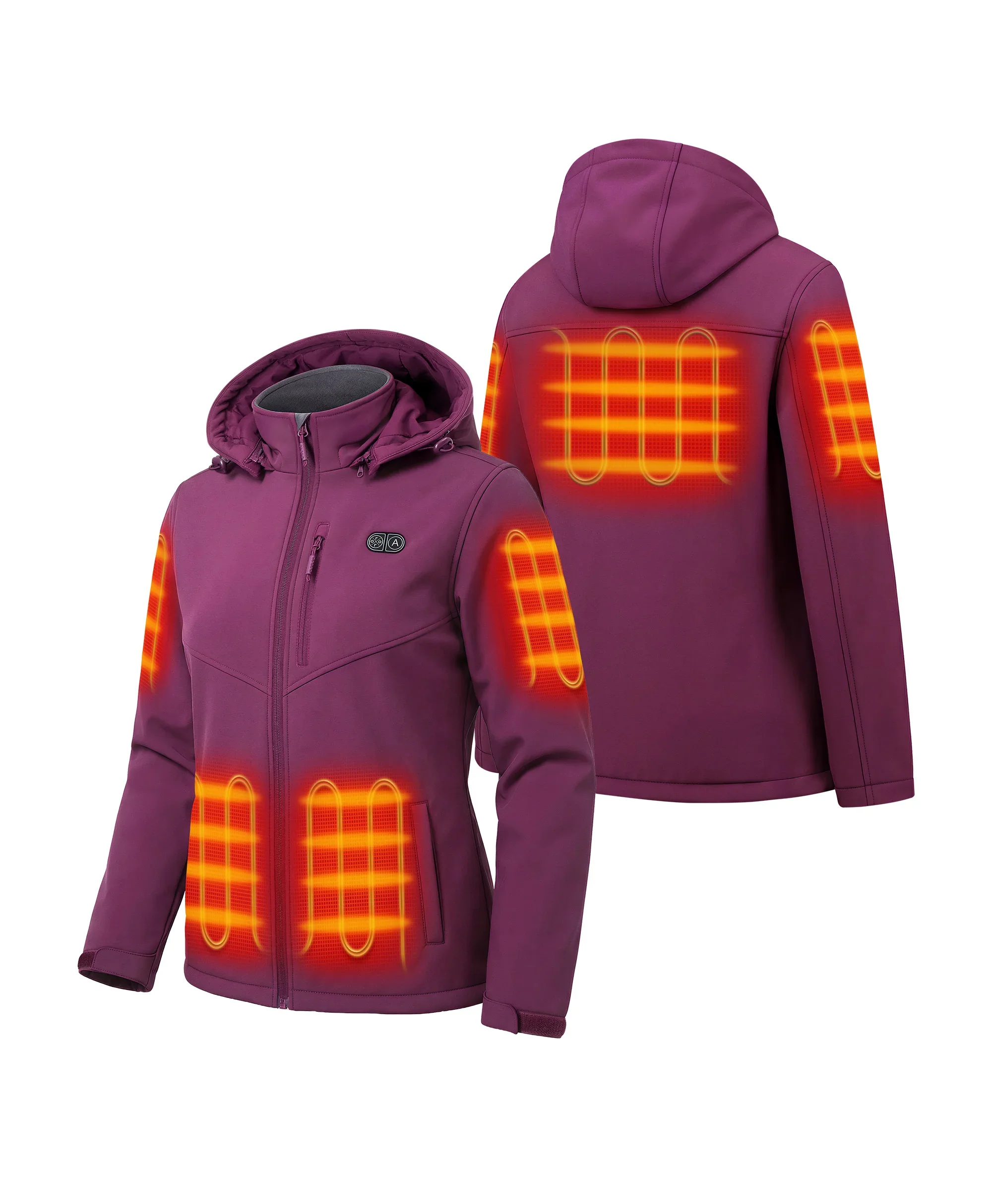Women's Heated Dual Control Jacket with 5 Heating Zones (Pocket Heating) - Image 18