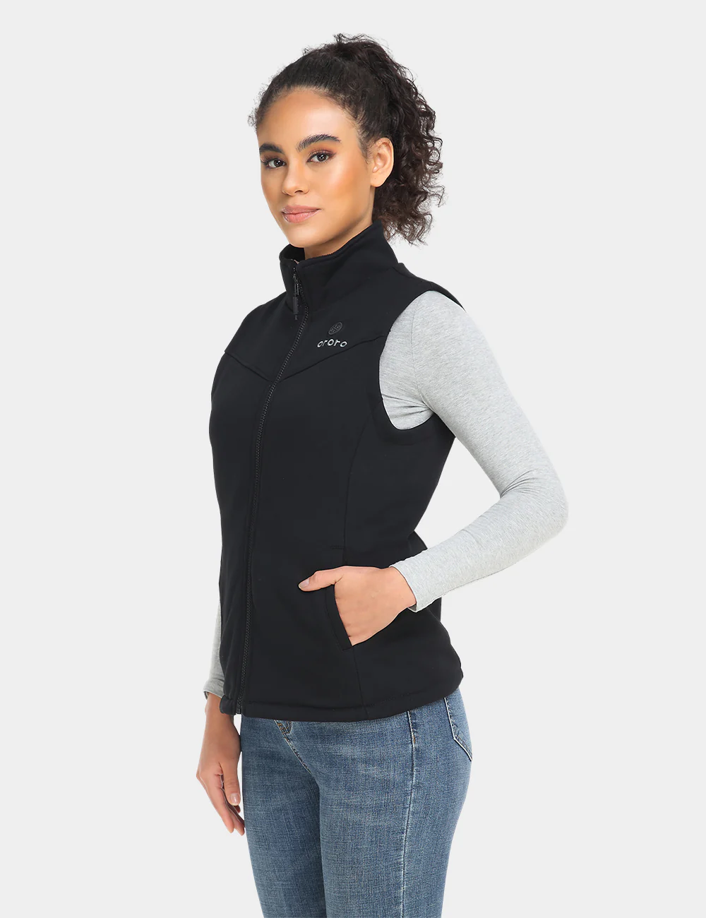 (Open-box) Women's Heated Fleece Vest (Battery Set Not Included) - Image 3