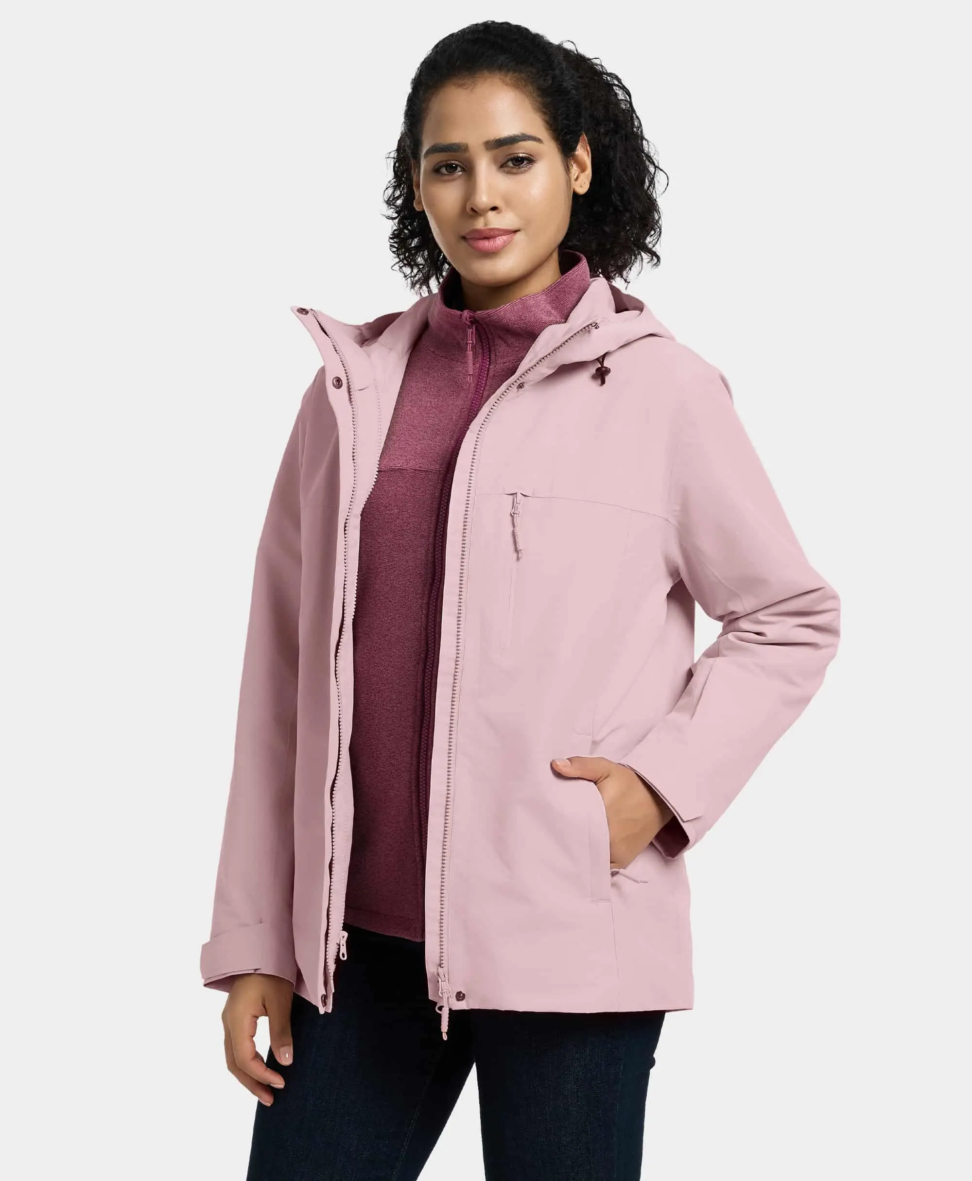 River Ridge Women's 3-in-1 Heated Jacket with Fleece Liner - Image 23
