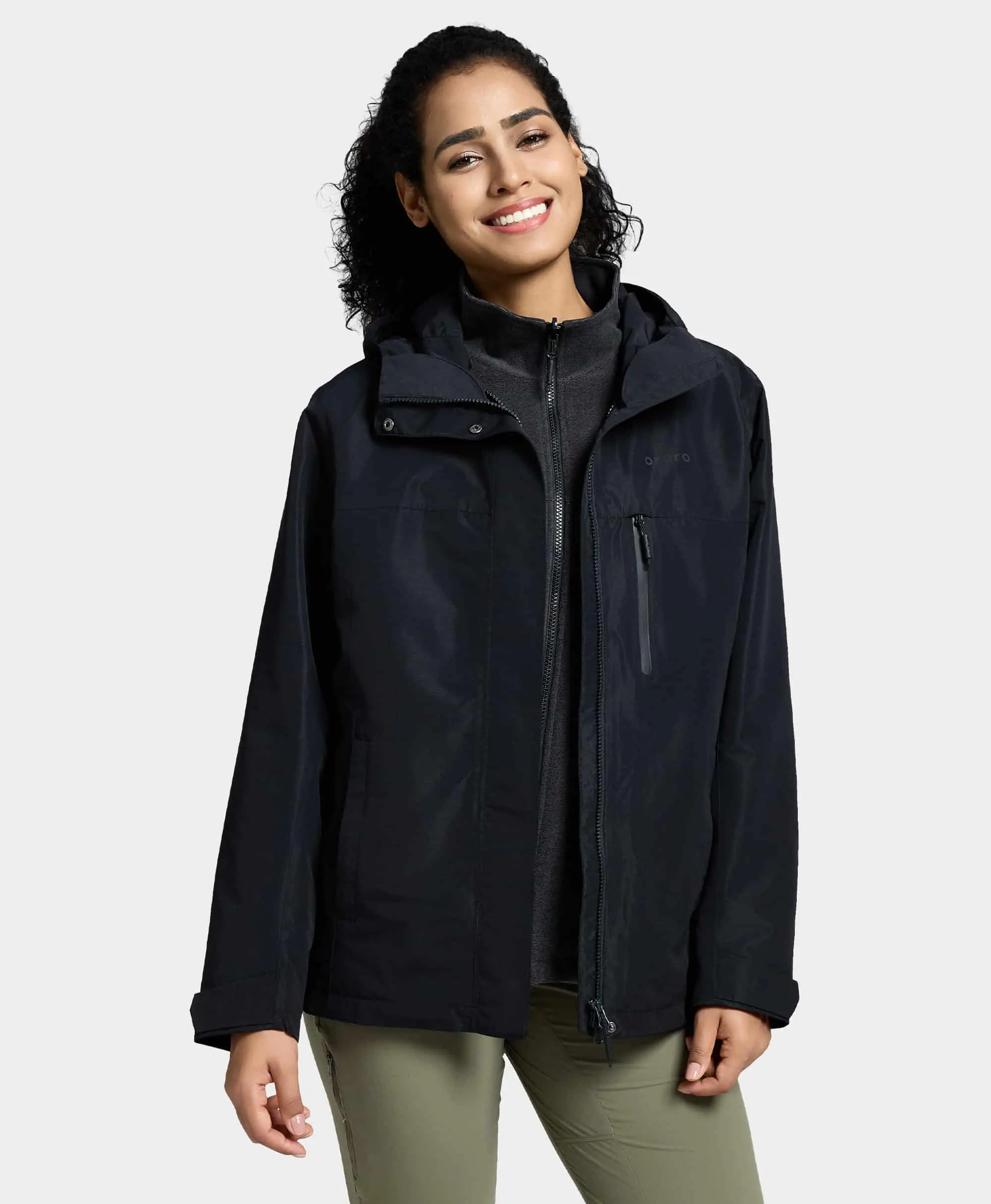 River Ridge Women's 3-in-1 Heated Jacket with Fleece Liner - Image 3