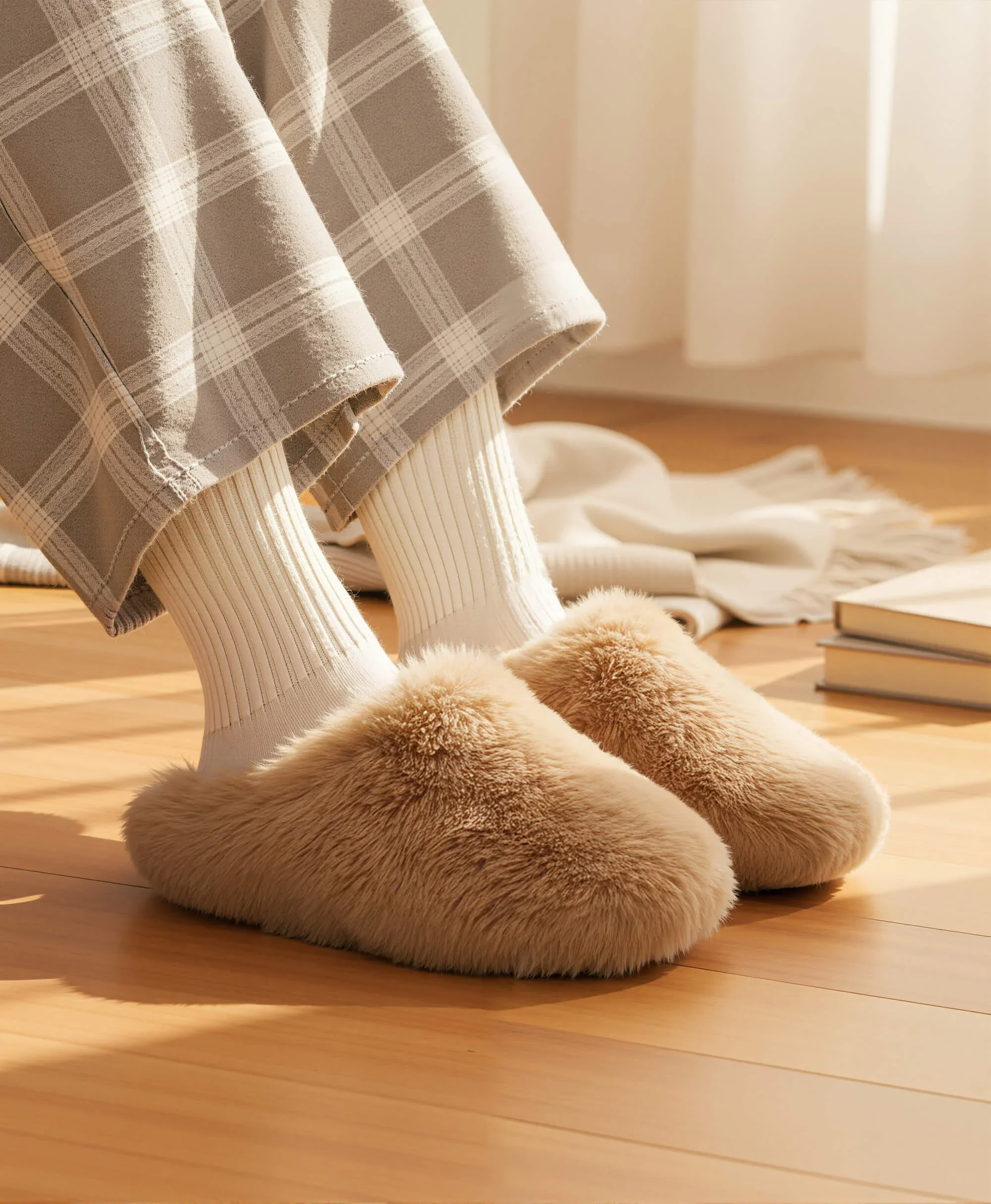 Bunnies Unisex Plushy Slip On - Image 11