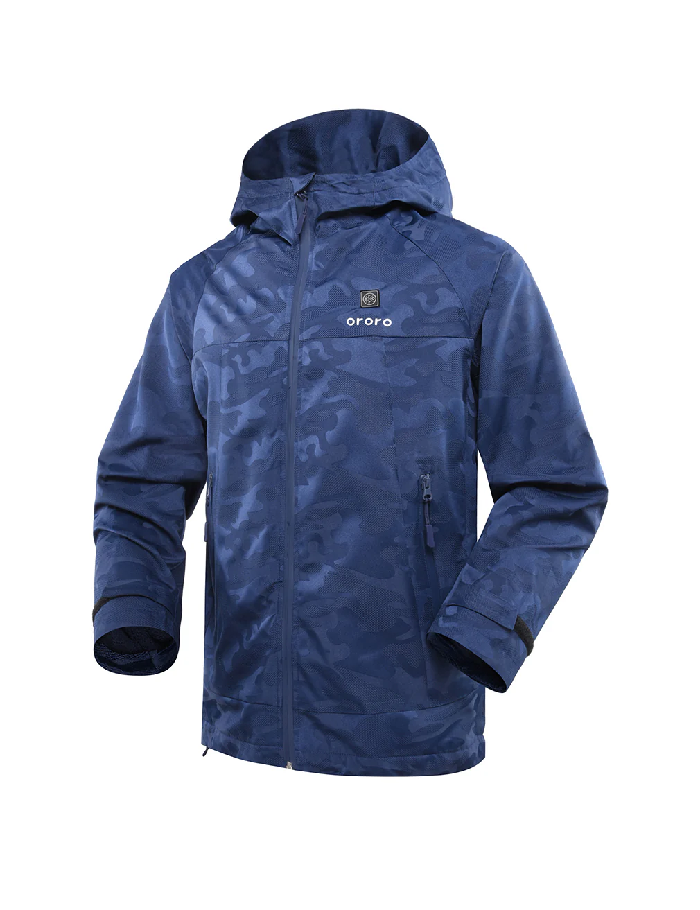 Women Camo Heated Jacket - Navy (Discontinued) - Image 6