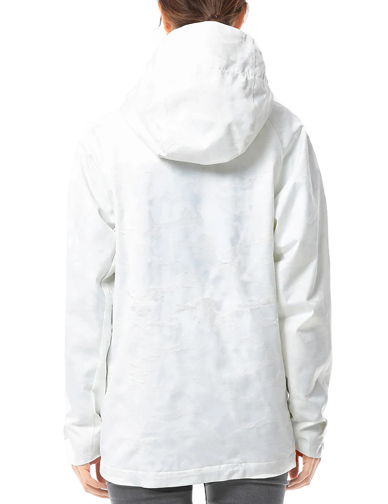 Women Camo Heated Jacket - White (Discontinued) - Image 4
