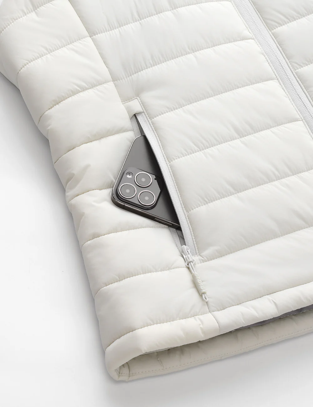 Women's Classic Heated Vest - Off-White - Image 11
