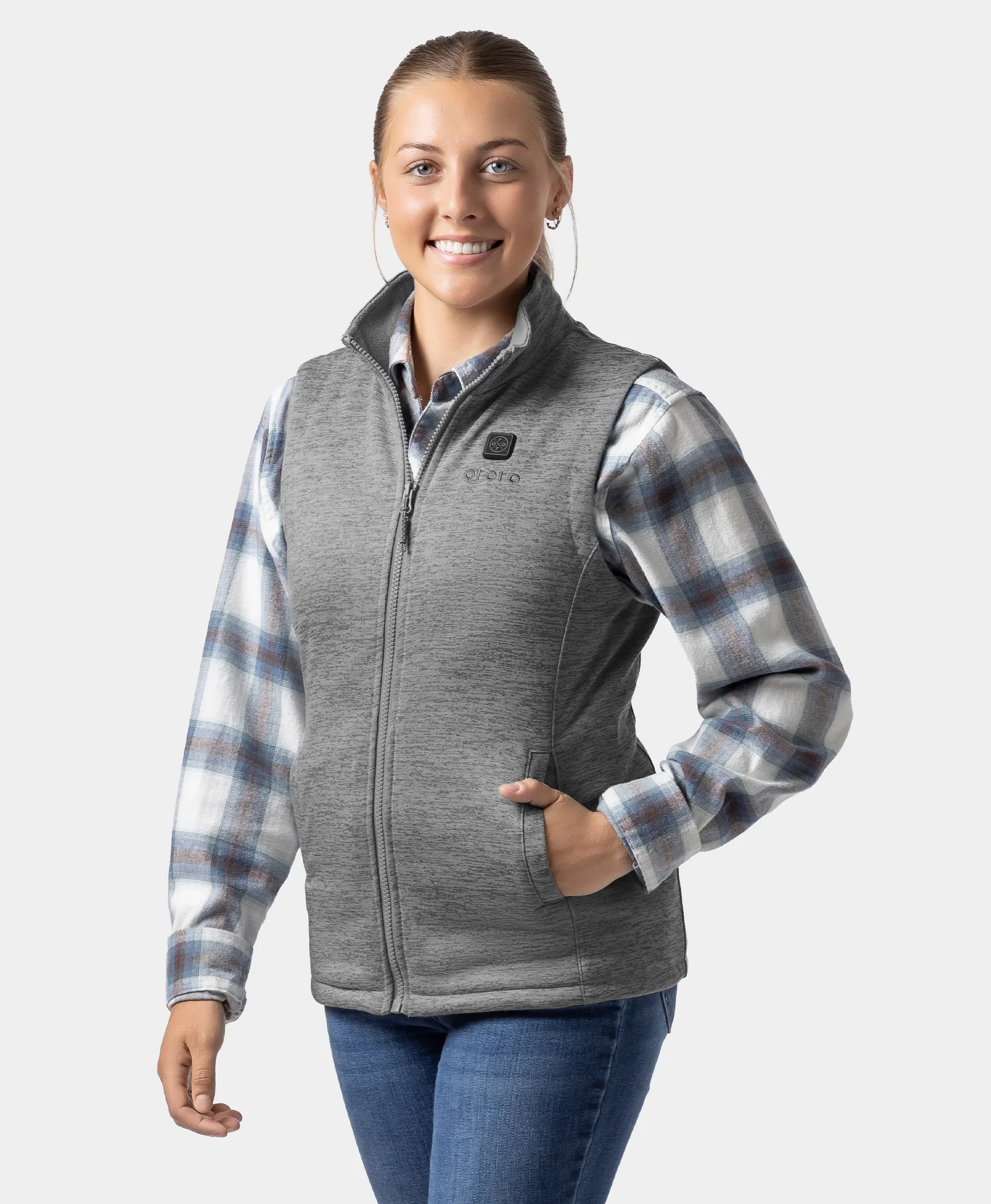 Women's Heated Fleece Vest - Image 14